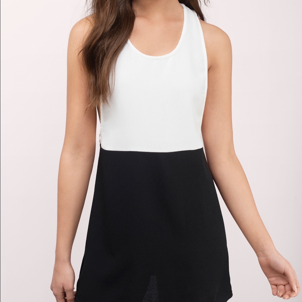 TOBI - Black and White Dress