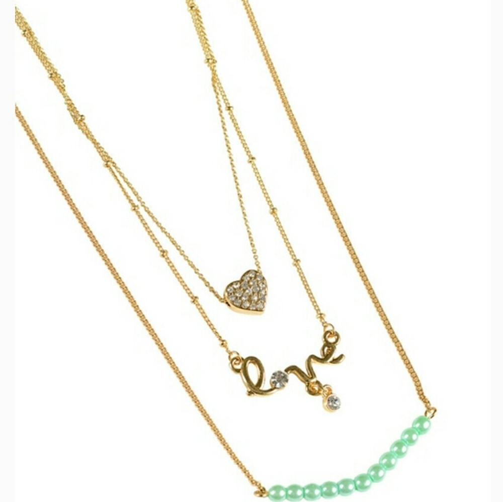 🍃Love Necklace (Mint)