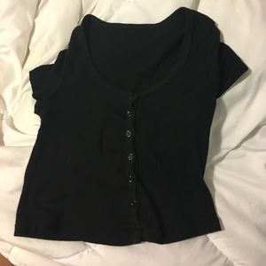 American apparel basic crop top