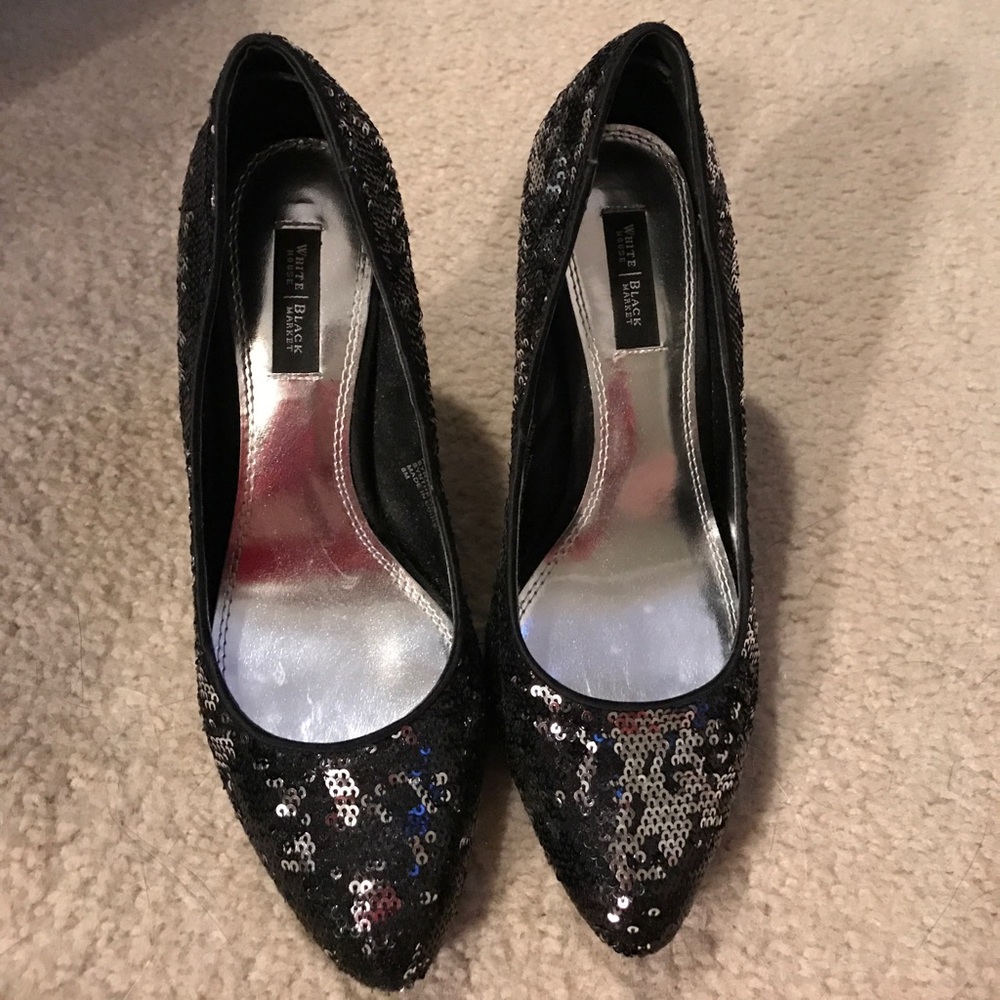Sequin Heels