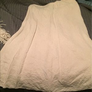 100% linen maxi skirt
