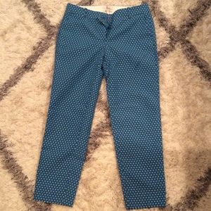 Polka dot ankle pants