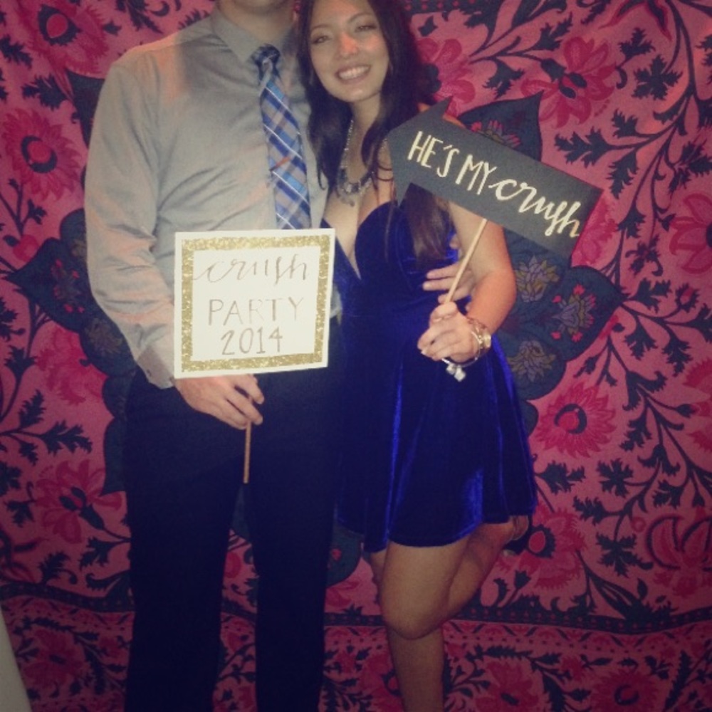 Blue Velvet Sweetheart Dress