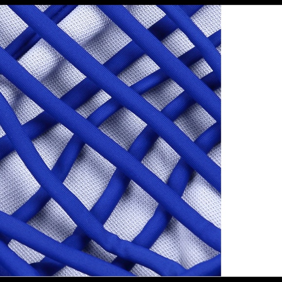 Blue One Piece Swimsuit - Picture 4 of 7