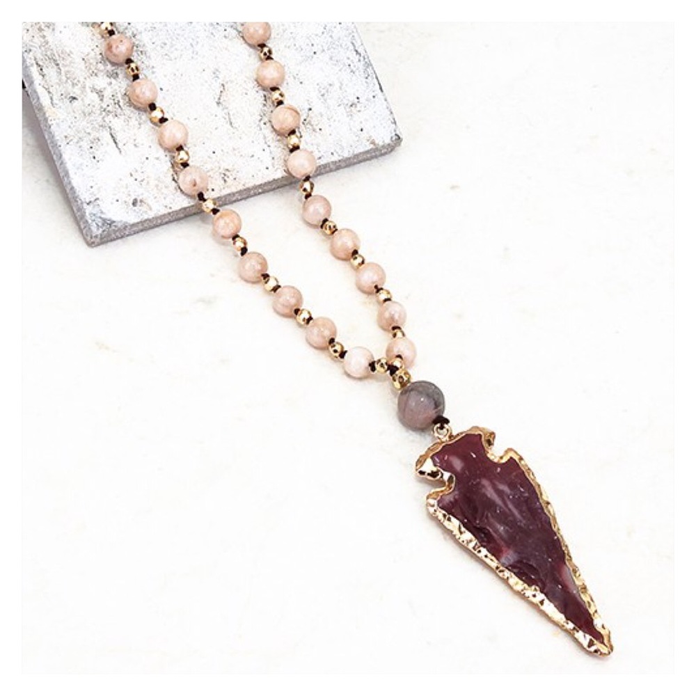 Just In- Arrowhead Necklace, Bohemian Necklace_2