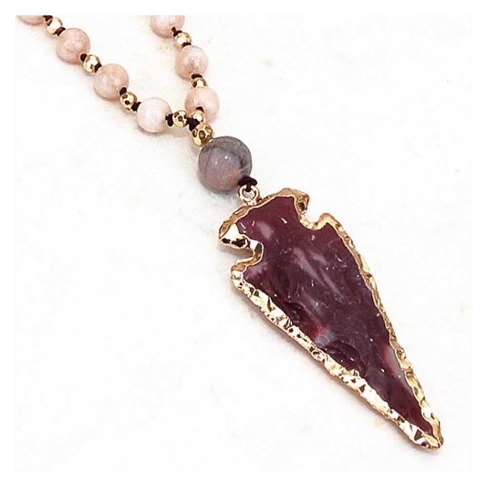 Just In- Arrowhead Necklace, Bohemian Necklace_5