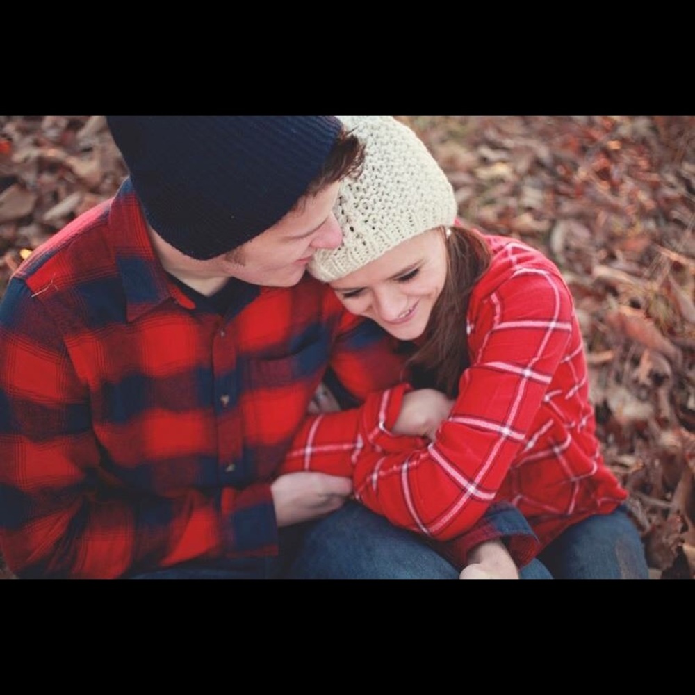 Men's Red Hollister Flannel