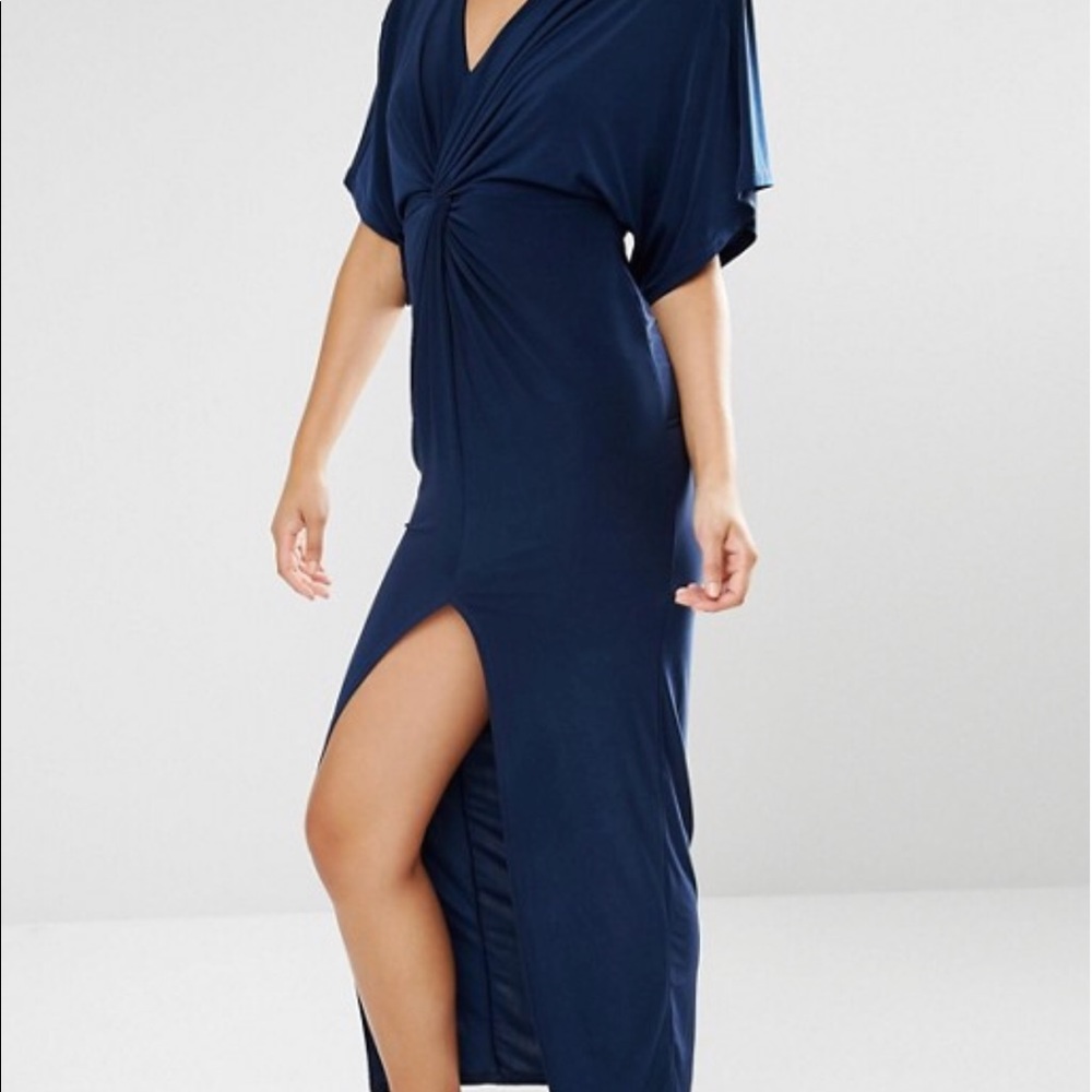 Navy blue maxi dress - Picture 2 of 6