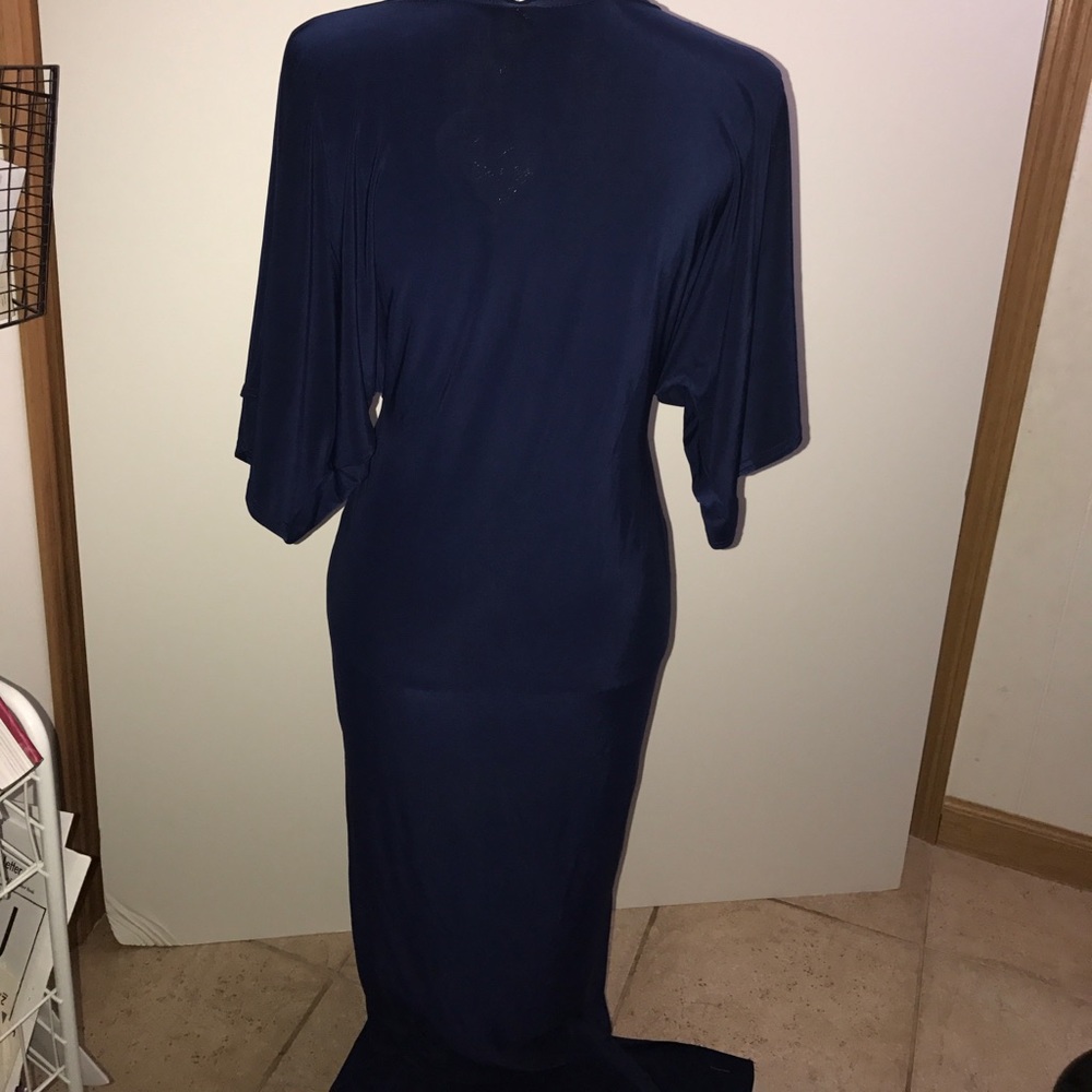 Navy blue maxi dress - Picture 4 of 6