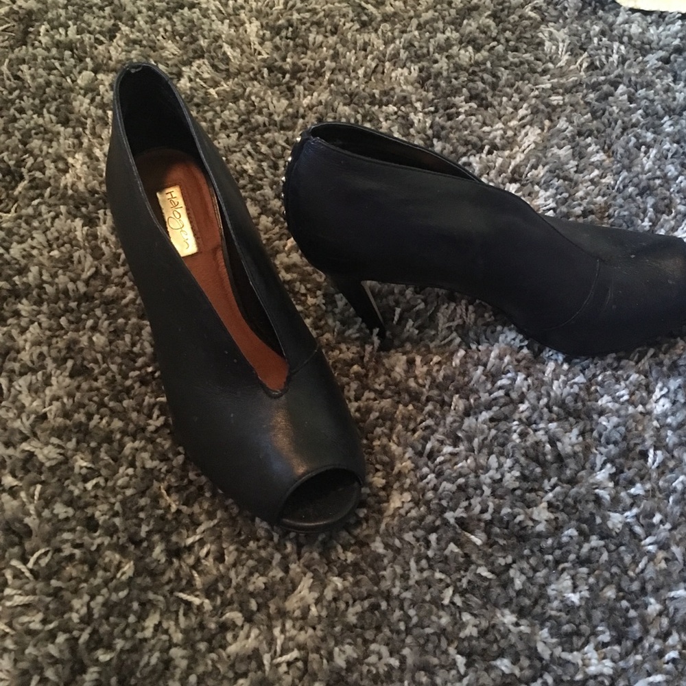 halogen open toe heels