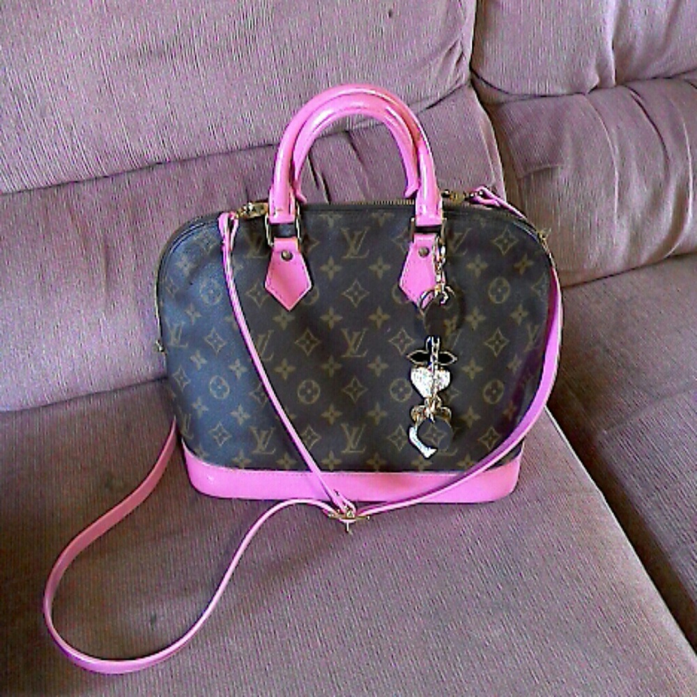 *SOLD * Louis Vuitton Alma,hand made charm!!