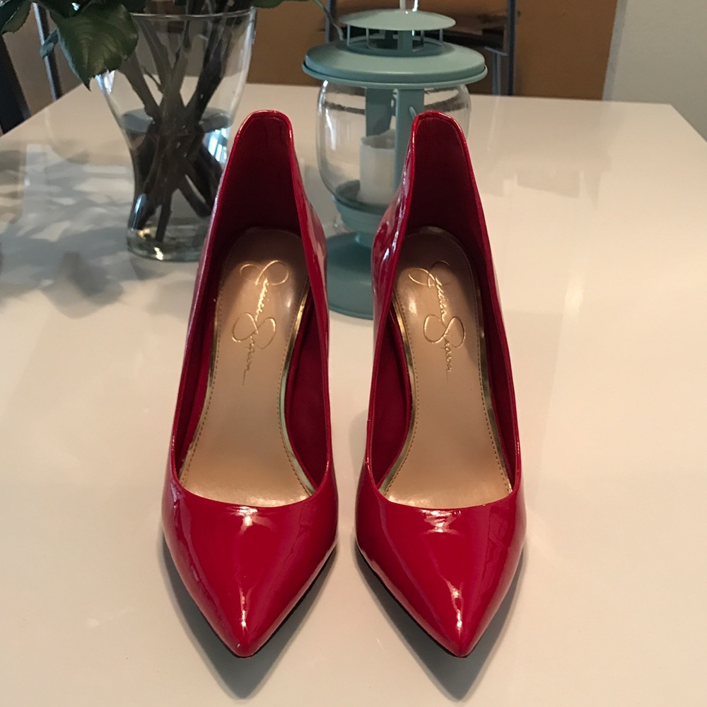 Red Jessica Simpson Heels
