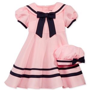 Pink sailor dress - baby