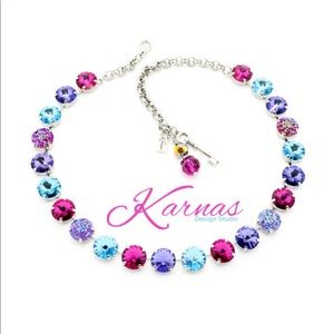 DREAMIN' OF DRUZY Crystal Choker Rhodium Silver