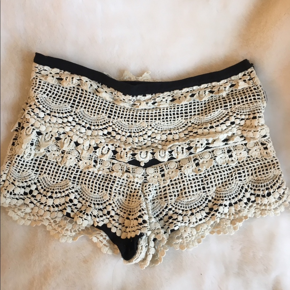 Crochet shorts