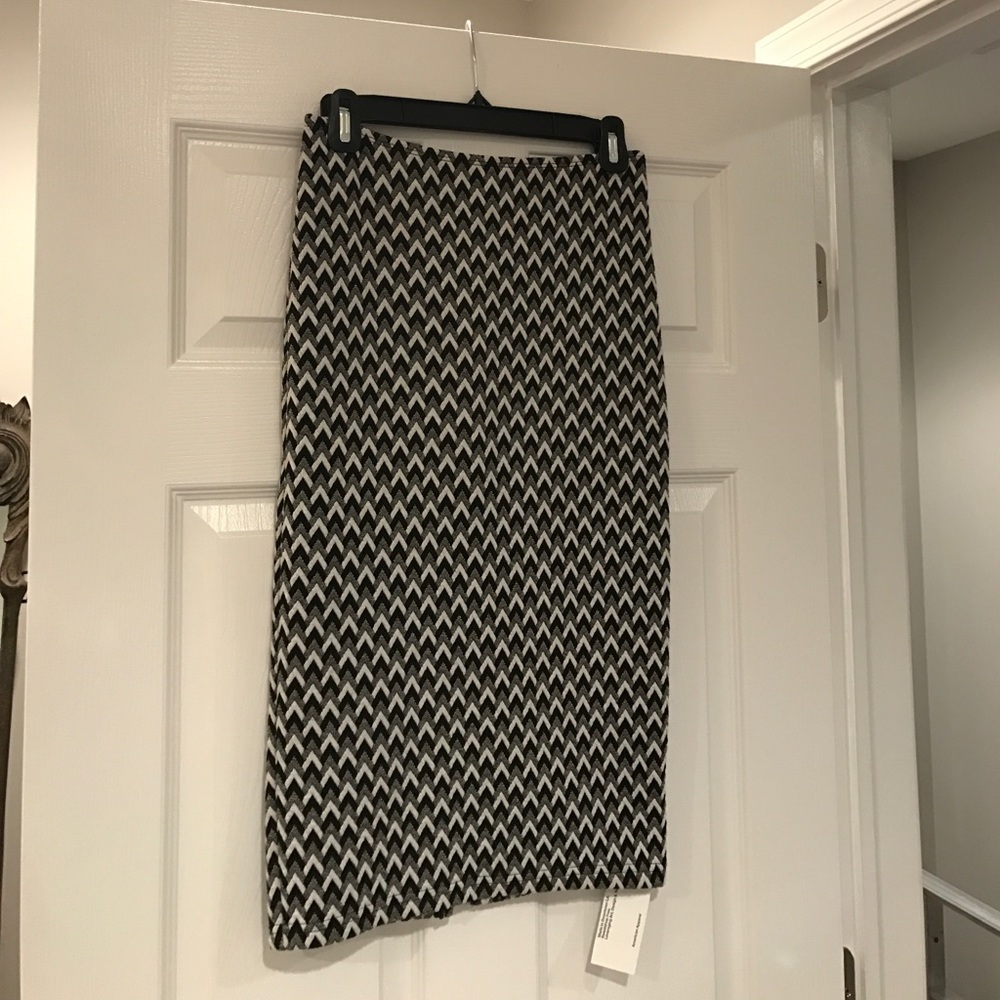 American Apparel Mid-length pencil skirt.