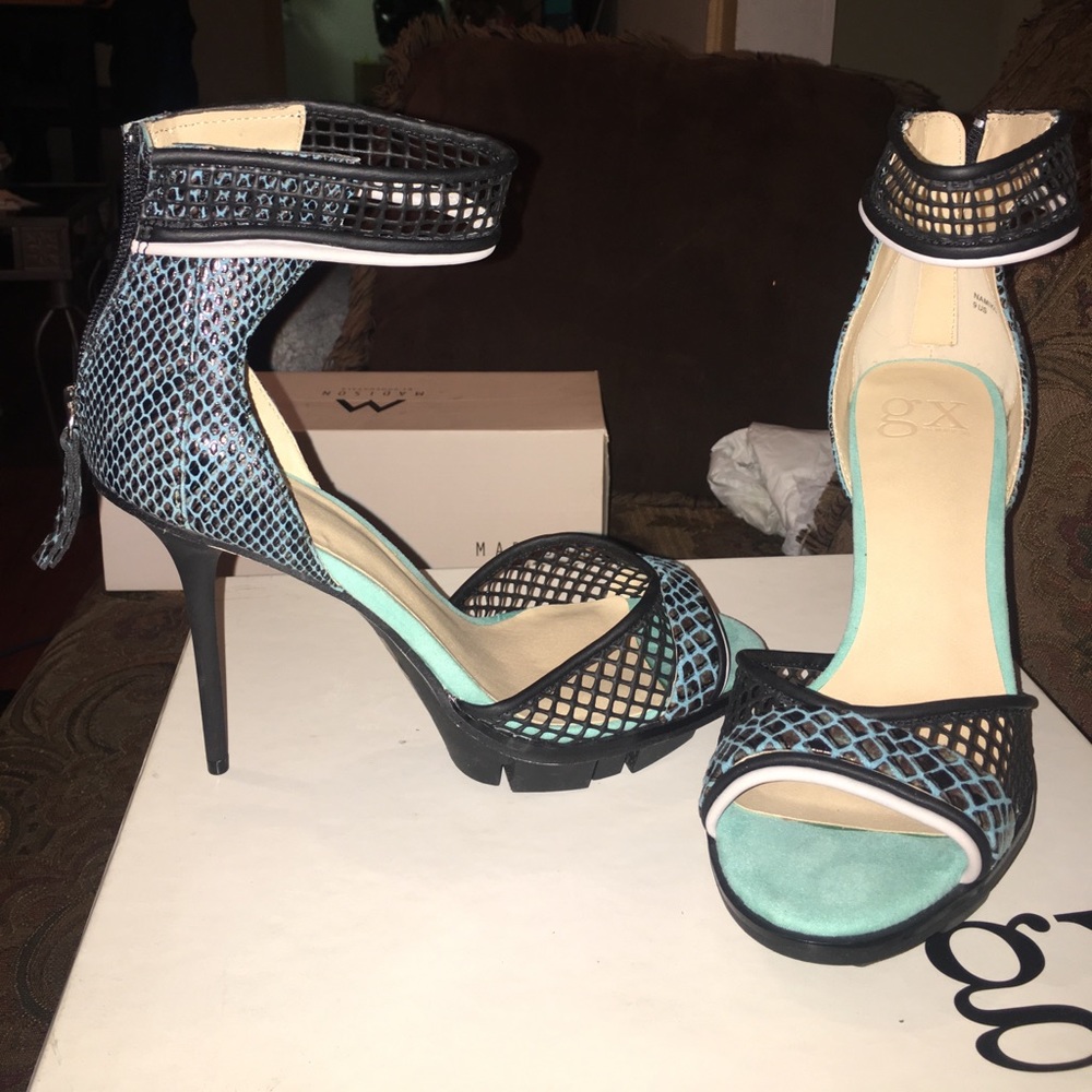 Blue High Heels