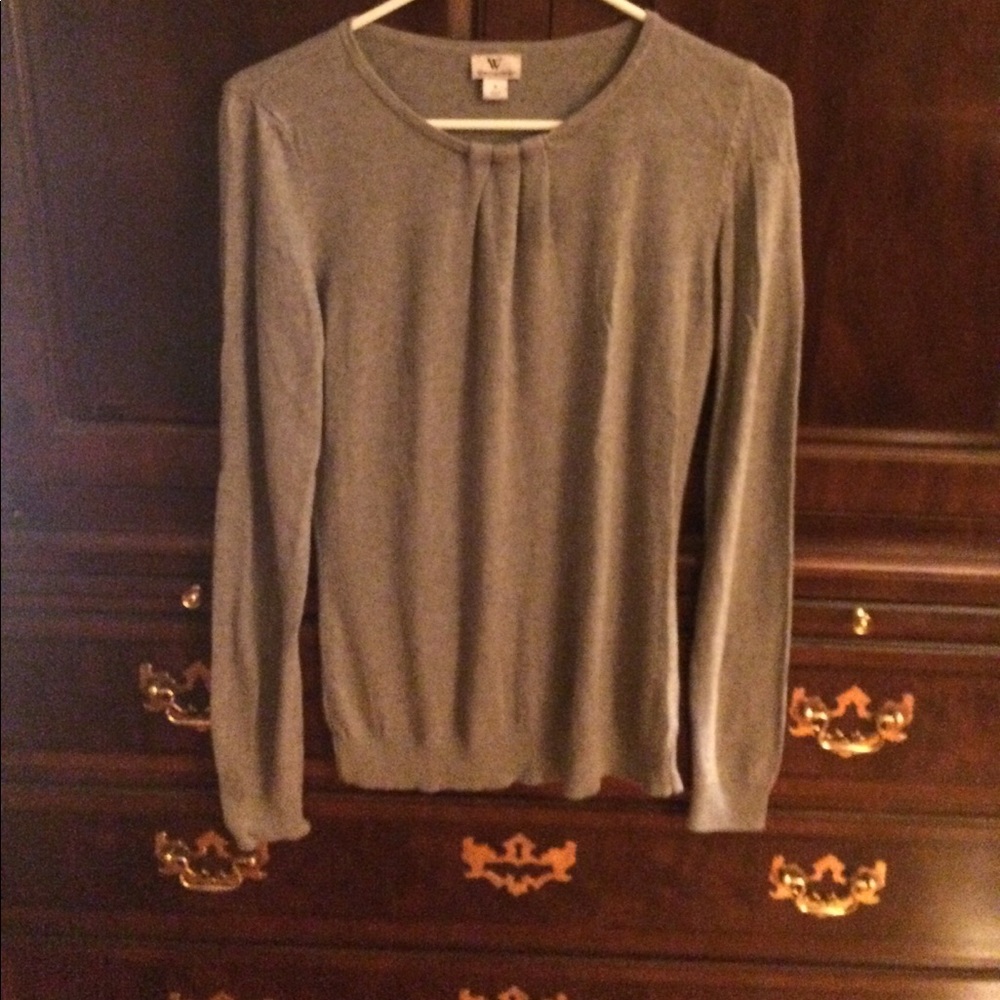 Wortington layering sweater gray EUC