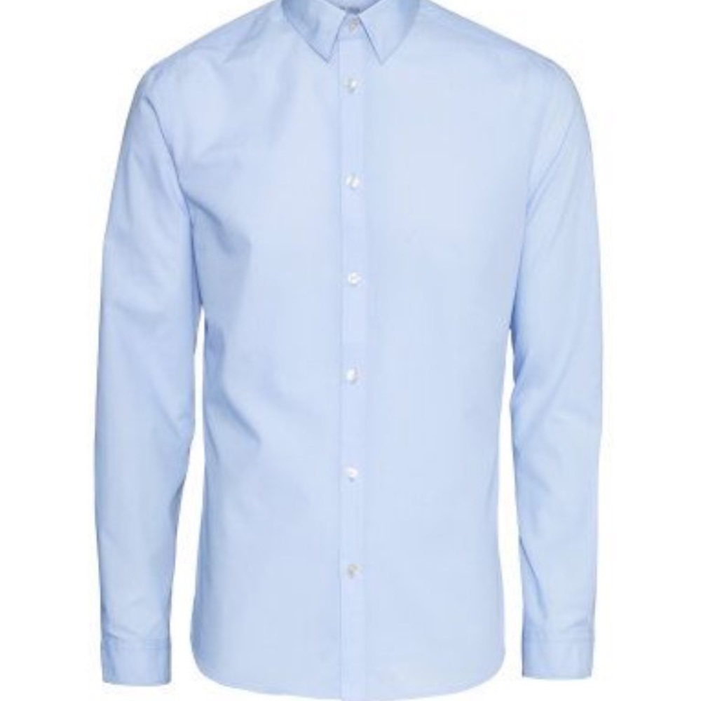 Blue Button Up