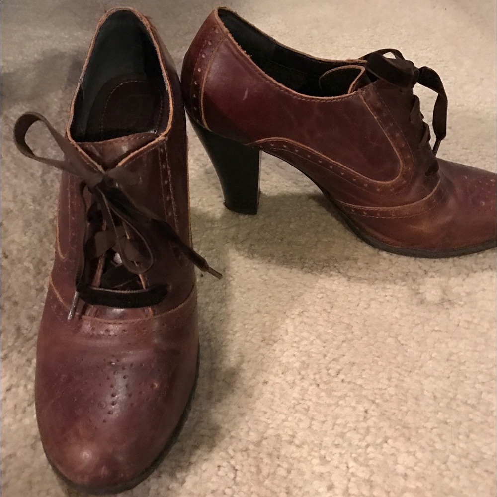 Brown Leather Booties