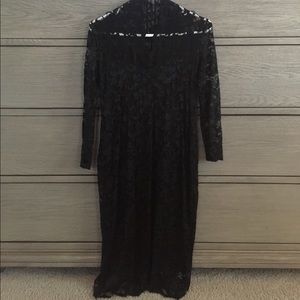 ASOS Black Lace Maternity Dress
