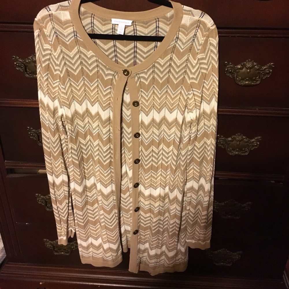 Tunic length cardigan