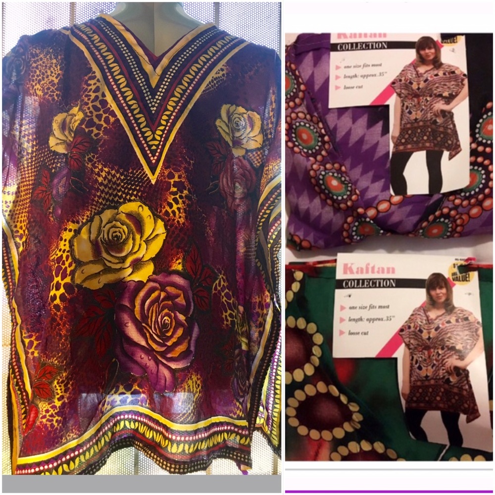3 Ladies Dashiki's for the price of 1 all NWT