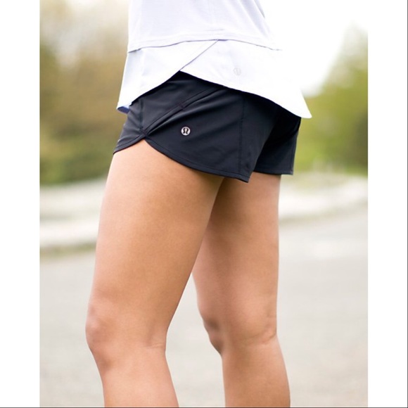 lululemon athletica Pants - Lululemon Turbo Run Shorts Black Running Speed 8