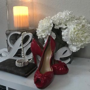 Red Nine West heel size 6