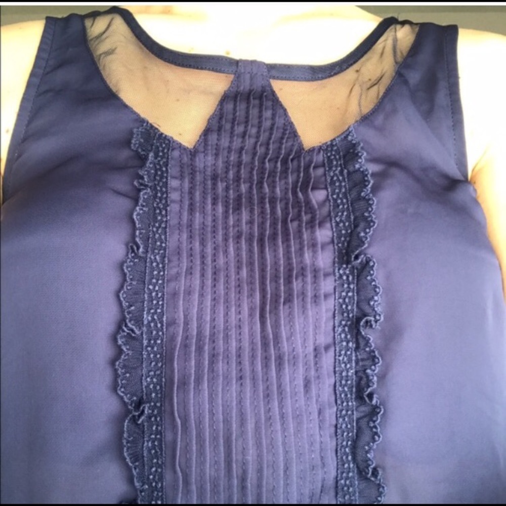 LC Lauren Conrad navy top