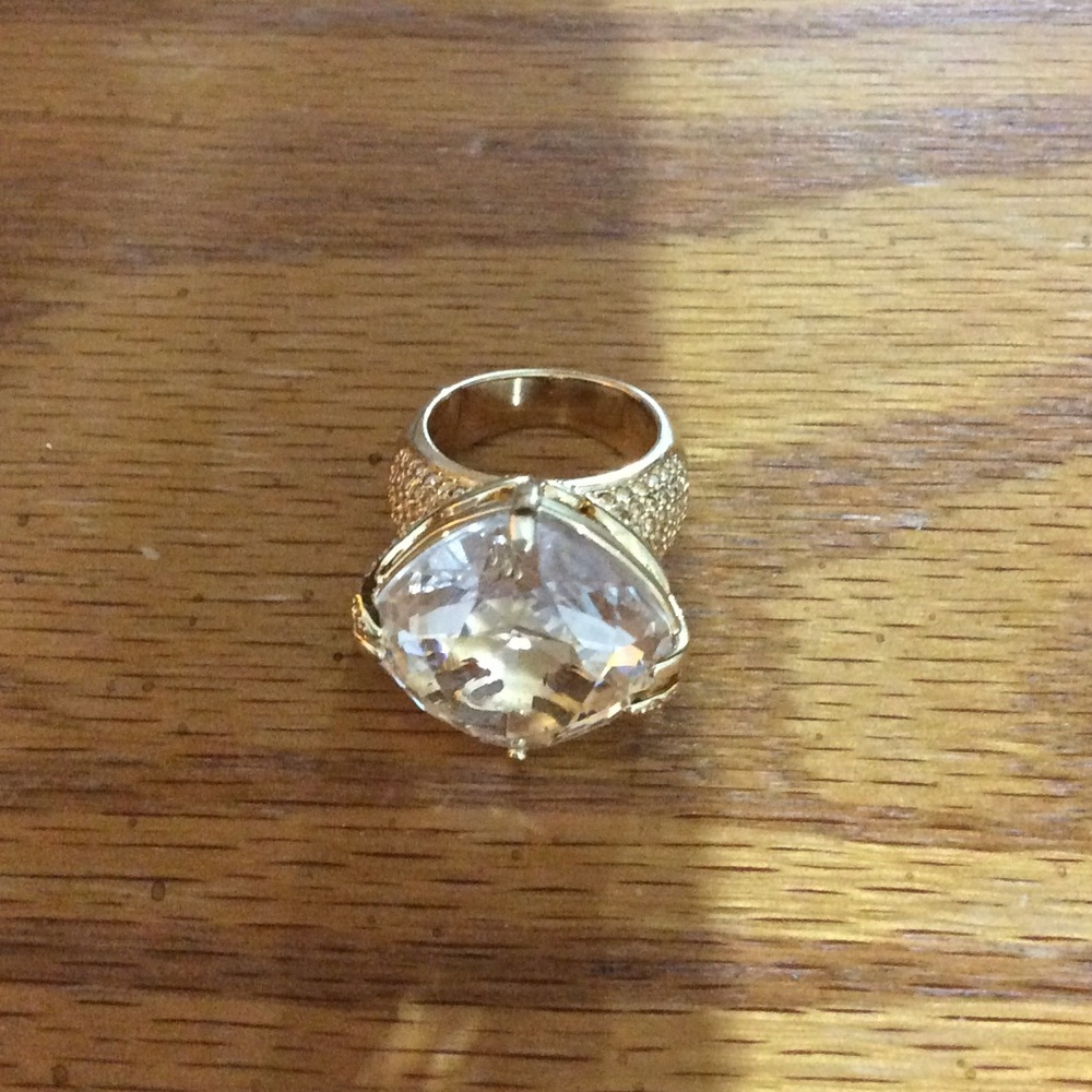 Swarovski Crystal Gold Ring