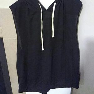 Black pullover hoodie