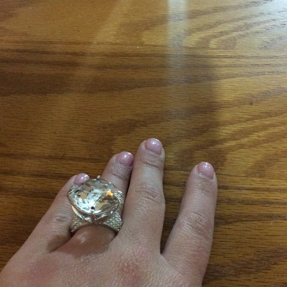 Swarovski Crystal Silver Ring - image 1