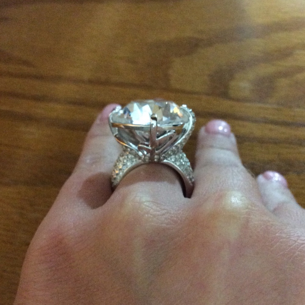 Swarovski Crystal Silver Ring - image 2