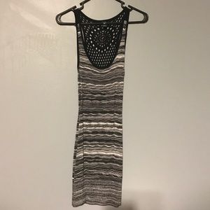 Black and Gray Windsor Knit Dress