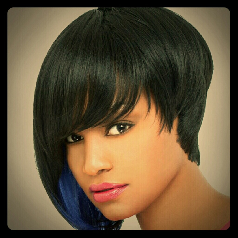 Sophisticated Asymmetrical Bob Wig 1B
