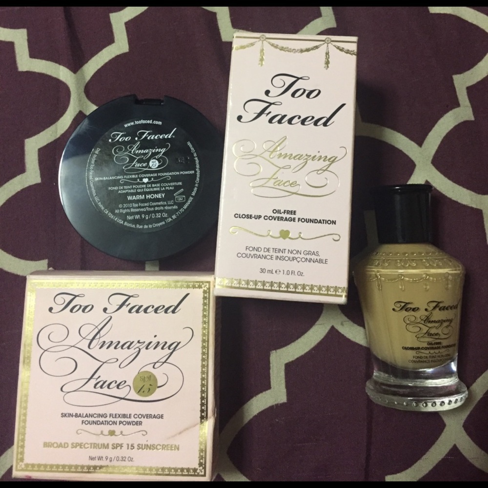 Too faced Amazing face Cosmetics(sold)