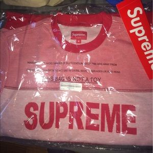 Supreme tonal stripe logo crewneck