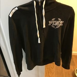 Black zip pullover with hood