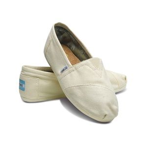 Cream Canvas Toms