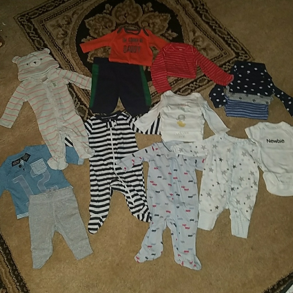 Newborn bundle of (mostly) long sleeves