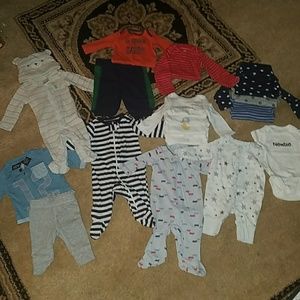 Newborn bundle of (mostly) long sleeves