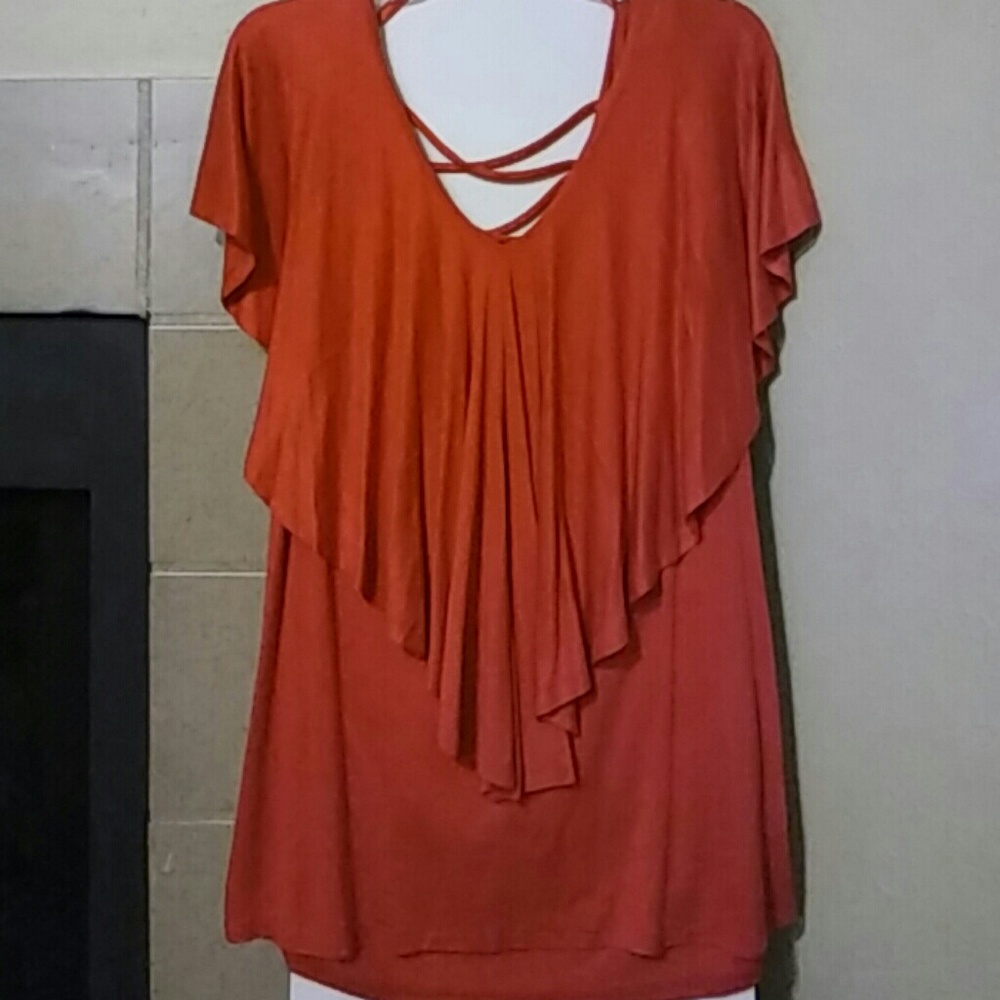 Dressy red top