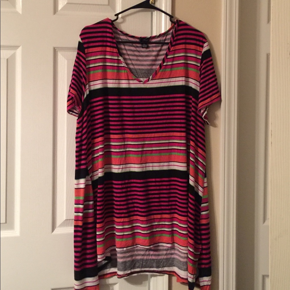 3X Tunic Top - Bright Colors