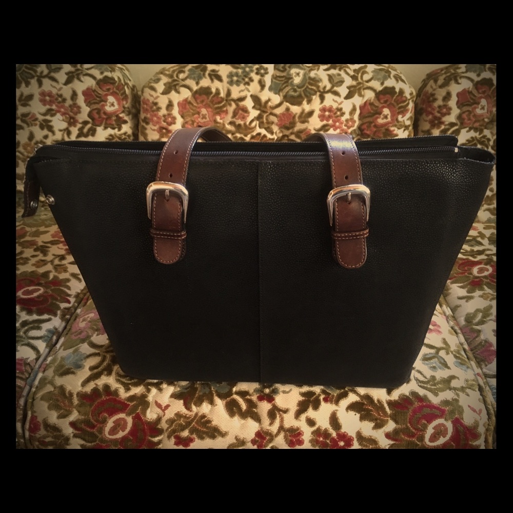 Jack George Leather Laptops Tote Briefcase