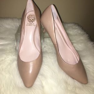 Vince Camino soft nude leather heels