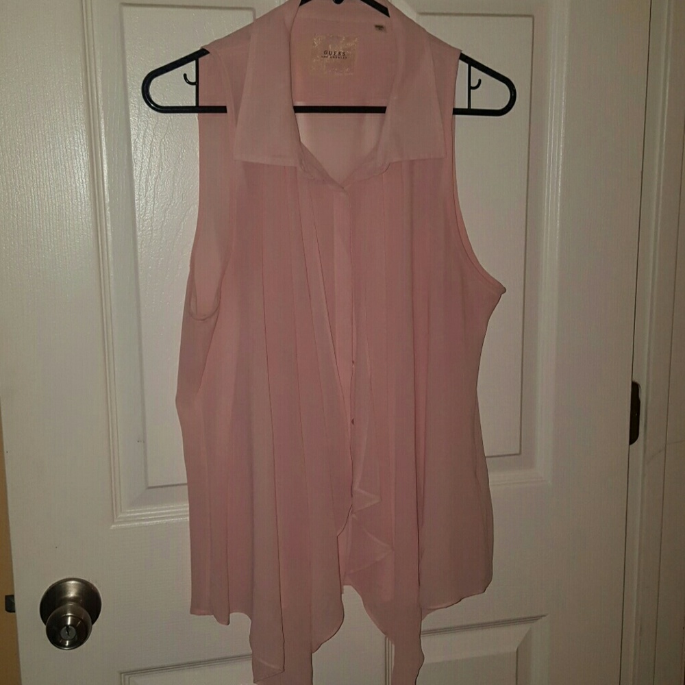 Top - Light pink Guess top size XL - Never used