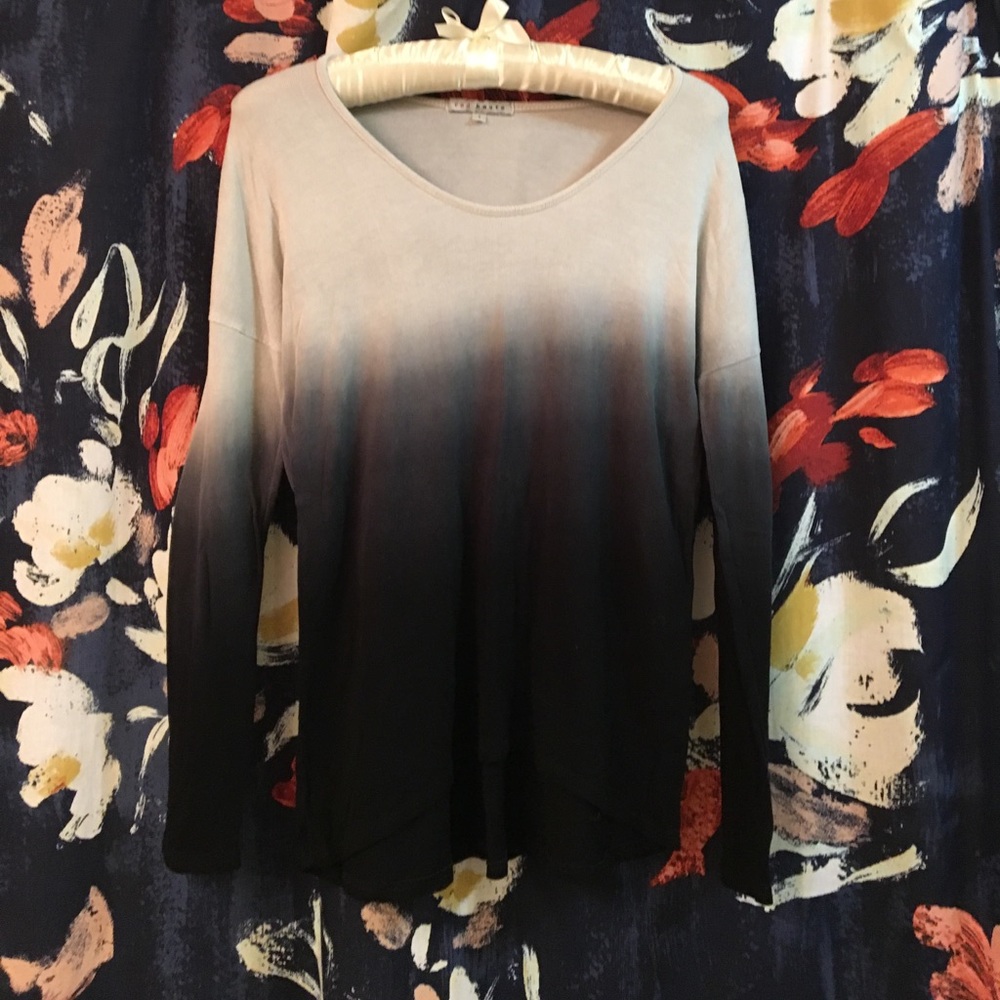 Red Haute ombré top