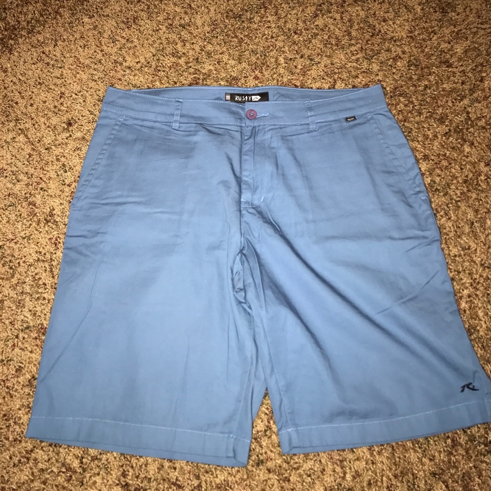 Flat front shorts