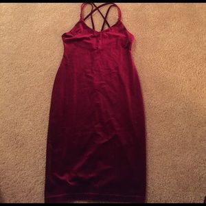 Sexy Red velvet dress